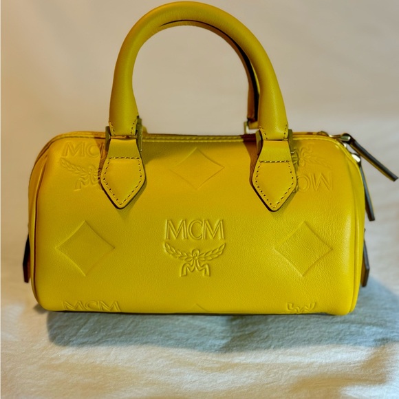 MCM Mini Ella Boston Leather Bag - Picture 2 of 8